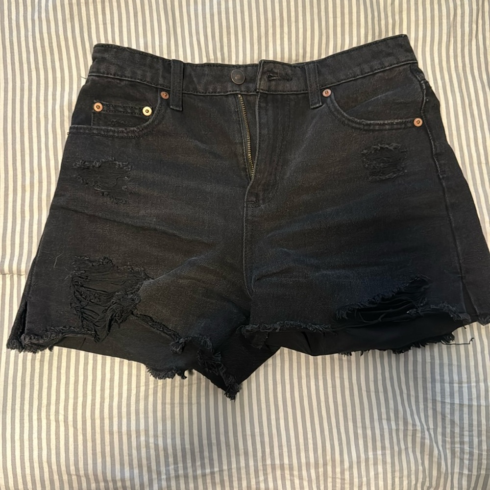 Black Jean shorts